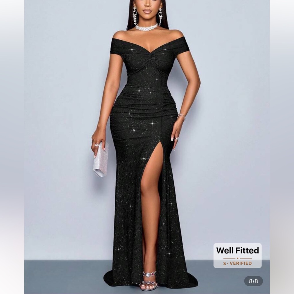 Black Off the Shoulder Dress